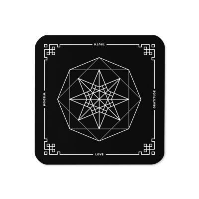 Eightfold Stargate – Cork-Back Coaster